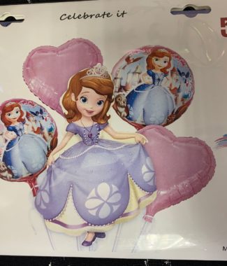 Sofia Foil Balloon Pack