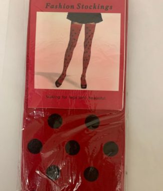 Red with Black Polka Dot Stocking