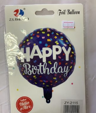 18 inch Happy Birthday Foil Spotted