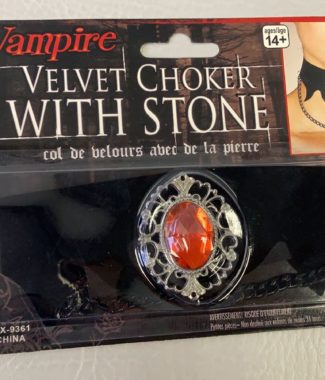 Velvet Choker with Stone