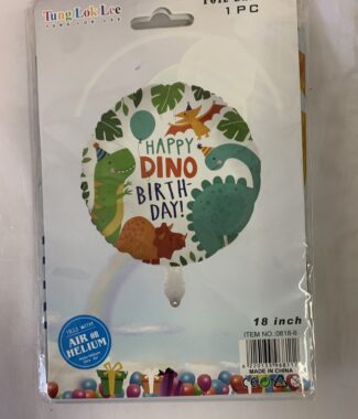 18 inch Happy Birthday Dino Foil