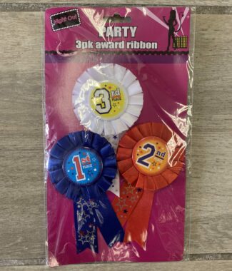 Party Award Ribbon (1st,2nd,3rd)