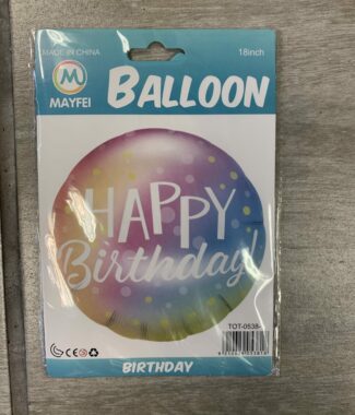 18 inch Happy Birthday Foil pink