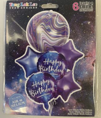 Happy Birthday Purple Balloon Pack