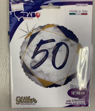 50 Blue And Gold Single Foil