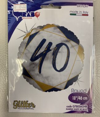 40 Blue And Gold Single Foil