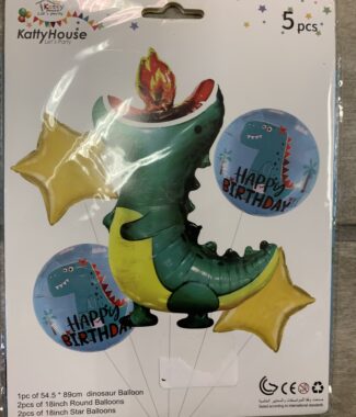 Dinosaur 5 pc Balloon Set