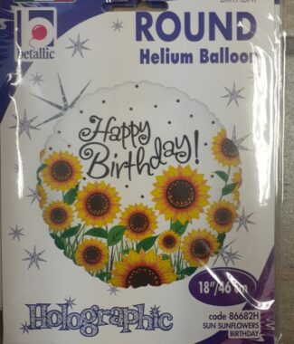 Happy Birthday Sunflower Single Foil