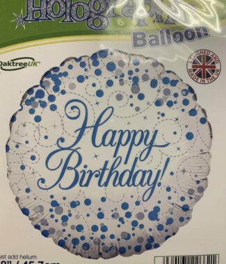 Happy Birthday 18 inch Foil Blue