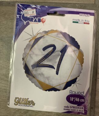 21 Blue And Gold Single Foil