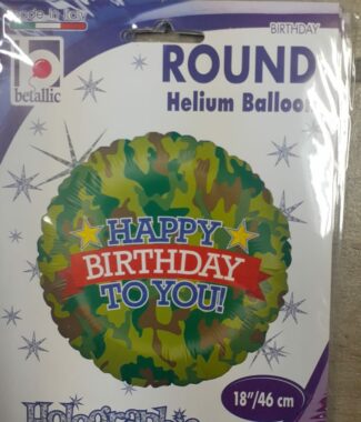 Happy Birthday Army Single Foil