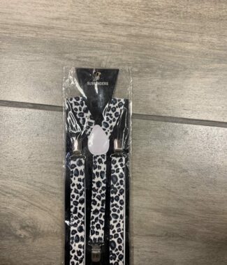 Leopard Print Suspenders