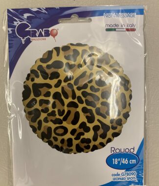 Cheetah Print Foil Balloon
