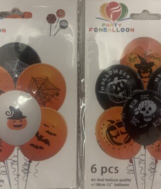 Halloween Balloons Pack Of 6
