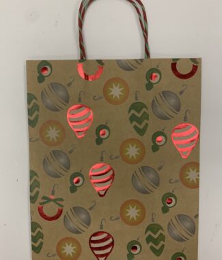 Christmas Brown Gift Bags (H32cm)