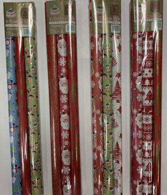 Christmas 3 Rolls Gift Wraps (1m x 700mm)