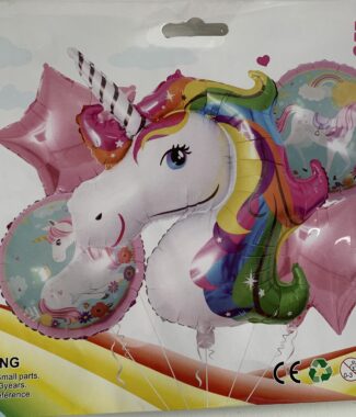 Unicorn 5 pc Foil Balloon