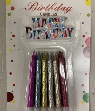 Happy Birthday Candles (12 Pieces)