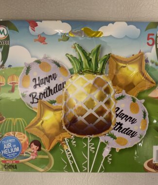 Pineapple Balloons (5 Pieces)