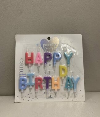 Happy Birthday Colorful Candles