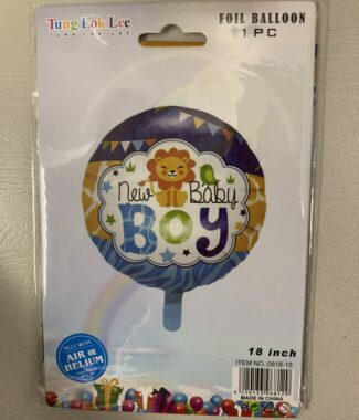 New Baby Boy 18" Foil Balloon