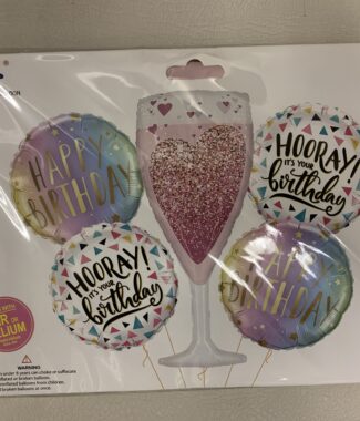 Happy Birthday Balloons ( Pack Of 5)