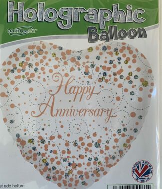 Happy Anniversary Heart Rosegold
