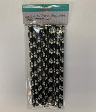Halloween Skull Straws