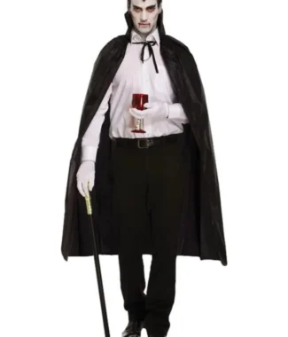 Vampire Cape Black Collared