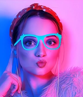 Glow in the Dark Party Glasses ,Assorted Neon Colours