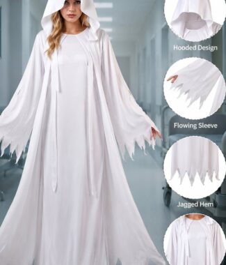 Halloween White Ghost Robe - One-size