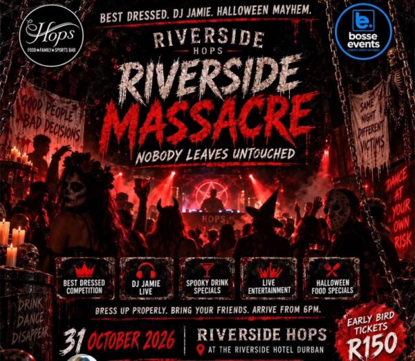 Riverside Massacre at Riverside Hops, Saturday 31 October